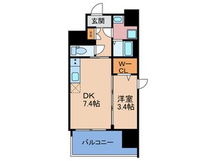 コンフォリア新梅田の物件間取画像